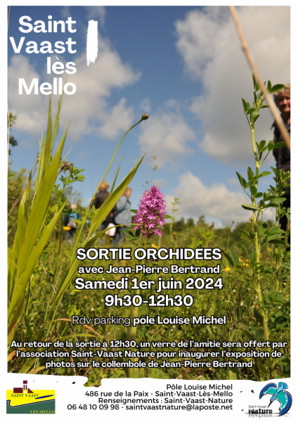 Sortie orchidées 2024 affiche